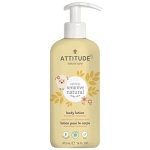 ATTITUDE Body Lotion for Baby, EWG Verified, Plant and Mineral-Based Ingredients, Vegan and Cruelty-free Personal Care Products, Hypoallergenic, Sensitive Skin, Unscented, 16 Fl Oz