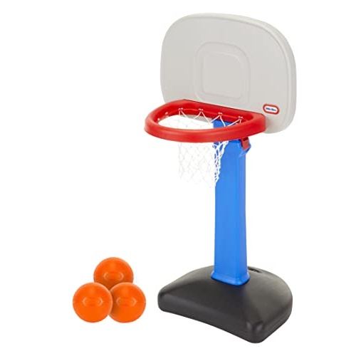 Little Tikes Easy Score Basketball Set, Blue, 3 Balls - Amazon Exclusive, 23.75 x 22 x 61 inches - Image 1