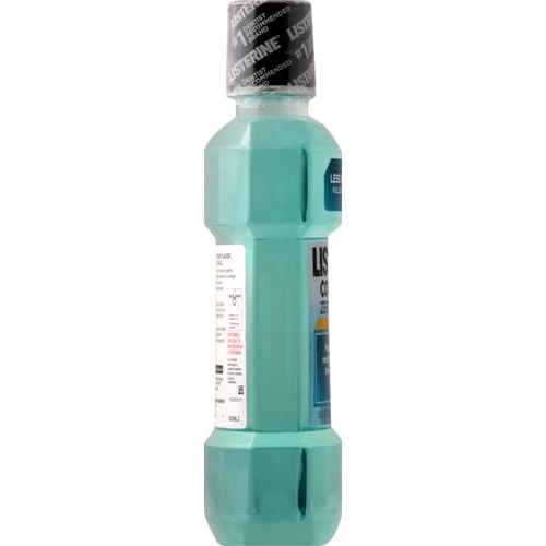 Listerine Zero Alcohol Mouthwash, Alcohol-Free Oral Rinse to Kill 99% of Germs That Cause Bad Breath for Fresh Breath & Clean Mouth, Less Intense Taste, Cool Mint Flavor, 1 L - Image 4