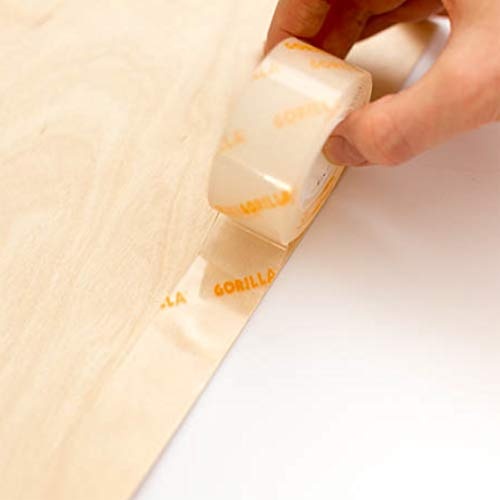 Gorilla Tough & Clear Double Sided Adhesive Mounting Tape, Extra Large, 1" x 150", Clear, (Pack of 1) - Image 2