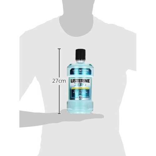 Listerine Zero Alcohol Mouthwash, Alcohol-Free Oral Rinse to Kill 99% of Germs That Cause Bad Breath for Fresh Breath & Clean Mouth, Less Intense Taste, Cool Mint Flavor, 1 L - Image 7