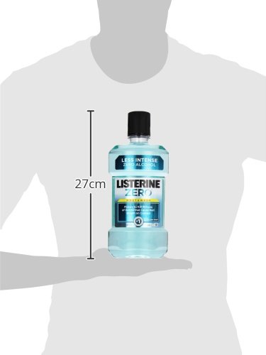 Listerine Zero Alcohol Mouthwash, Alcohol-Free Oral Rinse to Kill 99% of Germs That Cause Bad Breath for Fresh Breath & Clean Mouth, Less Intense Taste, Cool Mint Flavor, 1 L - Image 7