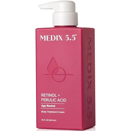 Medix Retinol Body Lotion - Firming Moisturizer for Crepey, Sagging, Sun Damaged Skin - 15 Fl Oz - Image 1