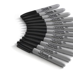 SHARPIE Permanent Markers, Fine Point, Black, 36 Count - Image 5