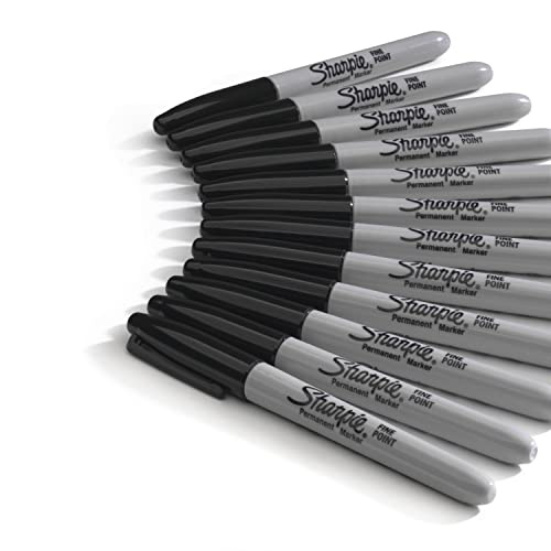 SHARPIE Permanent Markers, Fine Point, Black, 36 Count - Image 5