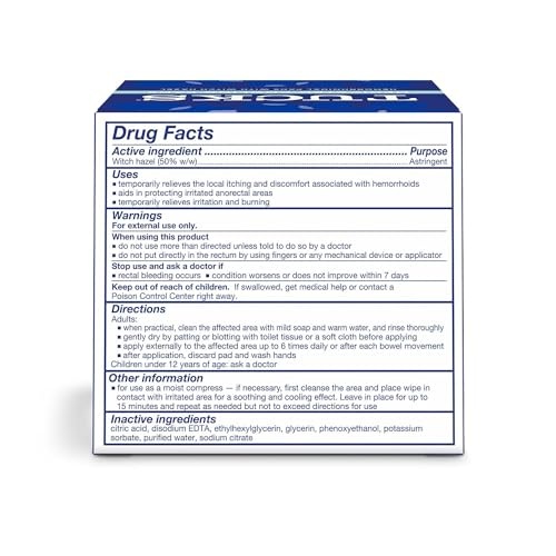 TUCKS Medicated Cooling Pads, 100 Count – Pads with Witch Hazel, Cleanses Sensitive Areas, Protects from Irritation, Hemorrhoid Treatment, Medicated Pads Used By Hospitals - Image 8
