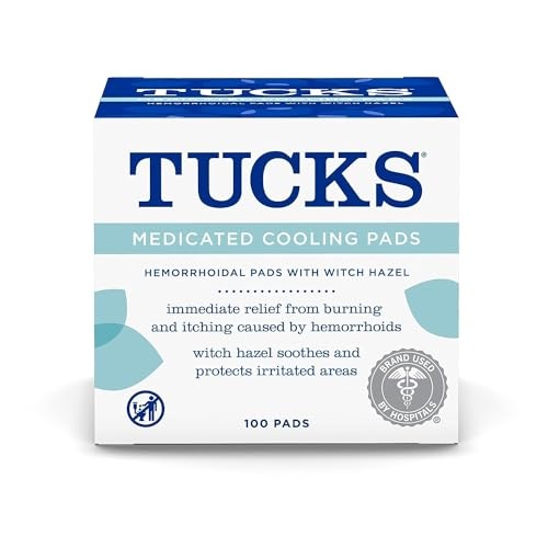 TUCKS Medicated Cooling Pads, 100 Count – Pads with Witch Hazel, Cleanses Sensitive Areas, Protects from Irritation, Hemorrhoid Treatment, Medicated Pads Used By Hospitals - Image 1