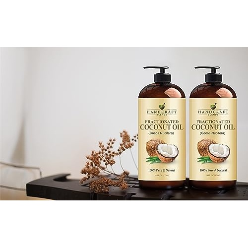 Handcraft Blends Fractionated Coconut Oil - 16 Fl Oz - 100% Pure and Natural - Premium Grade Oil for Skin and Hair - Carrier Oil - Hair and Body Oil - Massage Oil - Hair Tonic - Image 2