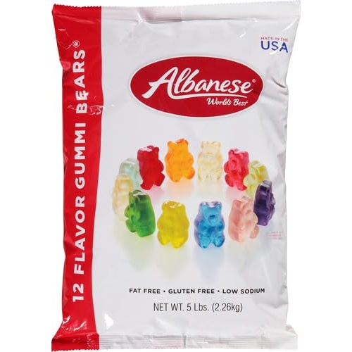 Albanese World's Best 12 Flavor Gummi Bears, 5lbs of Easter Candy, Great Easter Basket Stuffers - Image 14