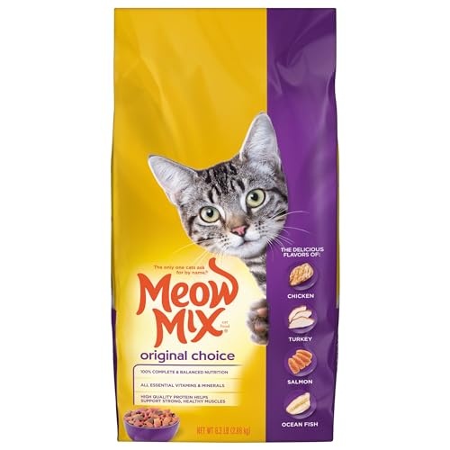 Meow Mix Original Choice Dry Cat Food, 6.3 Pound Bag - Image 1
