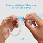 Frida Baby NoseFrida SnotSucker Nasal Aspirator for Baby, Baby Nose Sucker with 24 Extra Hygiene Filters - Image 5