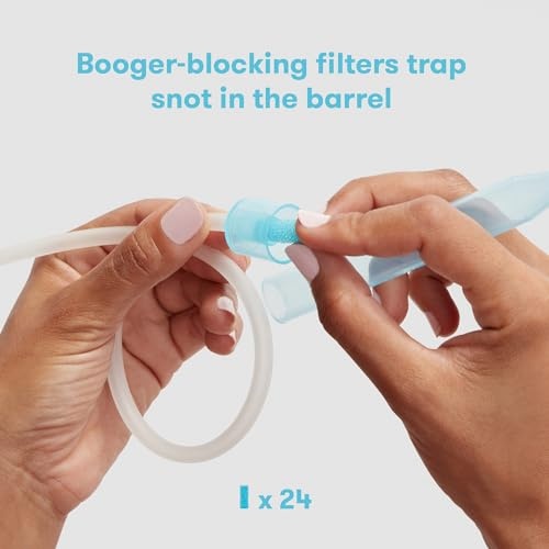 Frida Baby NoseFrida SnotSucker Nasal Aspirator for Baby, Baby Nose Sucker with 24 Extra Hygiene Filters - Image 5