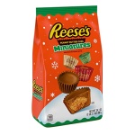 REESE'S Miniatures Milk Chocolate Peanut Butter Cups, Christmas Candy Bulk Bag, 34.1 oz