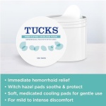 TUCKS Medicated Cooling Pads, 100 Count – Pads with Witch Hazel, Cleanses Sensitive Areas, Protects from Irritation, Hemorrhoid Treatment, Medicated Pads Used By Hospitals - Image 11