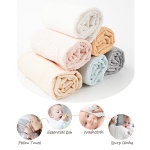 Konssy Muslin Baby Burp Cloths Sets for Unisex- 6 Pack Large 100% Cotton Burping Clothes for Newborn,Baby Girls and Boys - Image 3