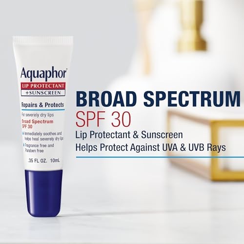Aquaphor Lip Repair Lip Balm with Sunscreen, Lip Protectant, Lip Balm SPF 30, 0.35 Oz Tube - Image 12