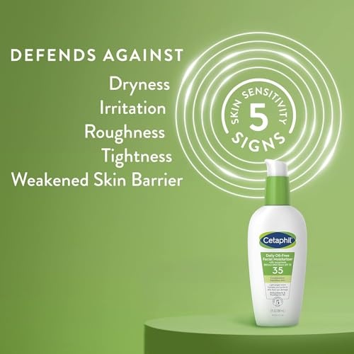 Cetaphil Face Moisturizer, Daily Oil Free Facial Moisturizer with SPF 35, For Dry or Oily Combination Sensitive Skin, Fragrance Free Face Lotion (Packaging May Vary) - Image 9