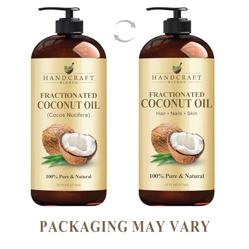 Handcraft Blends Fractionated Coconut Oil - 16 Fl Oz - 100% Pure and Natural - Premium Grade Oil for Skin and Hair - Carrier Oil - Hair and Body Oil - Massage Oil - Hair Tonic - Image 5