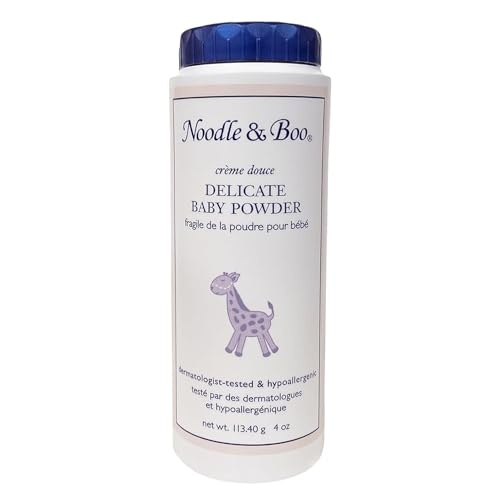 Noodle & Boo Delicate Baby Powder with Pure Cornstarch and Aloe, Talc Free, 4 Oz - Image 1