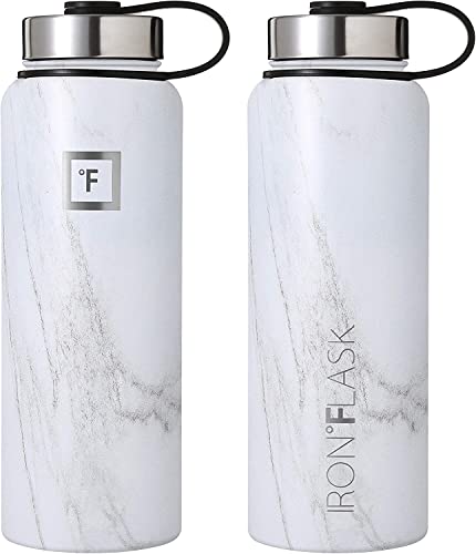 IRON °FLASK Sports Water Bottle - 40 Oz 3 Lids (Straw Lid), Leak Proof - Stainless Steel Gym & Sport Bottles for Men, Women & Kids - Double Walled, Insulated Thermos, Metal Canteen - Image 4