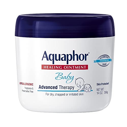 Aquaphor Baby Healing Ointment Advanced Therapy Skin Protectant, Dry Skin and Diaper Rash Ointment, 14 Oz Jar - Image 1