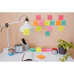 Post-it Super Sticky Notes, 3x3 in, 24 Pads, 2x the Sticking Power, Supernova Neons, Bright Colors, Recyclable - Image 2