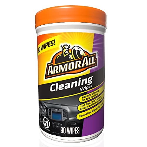 Armor All Car Cleaning Wipes, Wipes for Car Interior and Car Exterior, 90 Wipes Each - Image 1