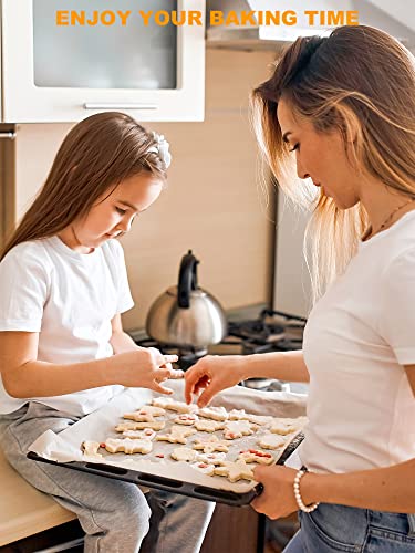 SMARTAKE 200 Pcs Parchment Paper Baking Sheets, 12x16 Inch Non-Stick Precut Baking Parchment, Suitable for Baking Grilling Air Fryer Steaming Bread Cup Cake Cookie and More (White) - Image 3
