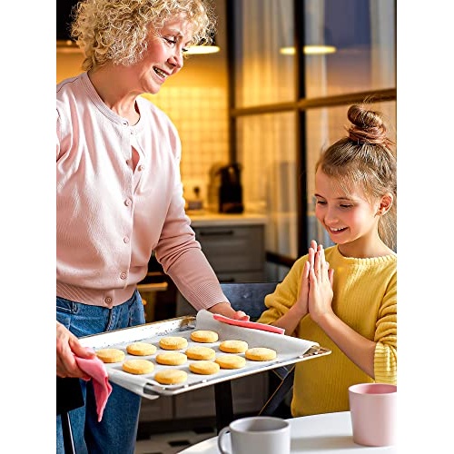 SMARTAKE 200 Pcs Parchment Paper Baking Sheets, 12x16 Inch Non-Stick Precut Baking Parchment, Suitable for Baking Grilling Air Fryer Steaming Bread Cup Cake Cookie and More (White) - Image 4