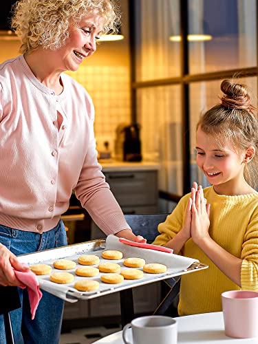 SMARTAKE 200 Pcs Parchment Paper Baking Sheets, 12x16 Inch Non-Stick Precut Baking Parchment, Suitable for Baking Grilling Air Fryer Steaming Bread Cup Cake Cookie and More (White) - Image 4
