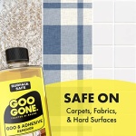 Goo Gone Adhesive Remover - 8 Ounce - Surface Safe Adhesive Remover Safely Removes Stickers Labels Decals Residue Tape Chewing Gum Grease Tar - Image 7