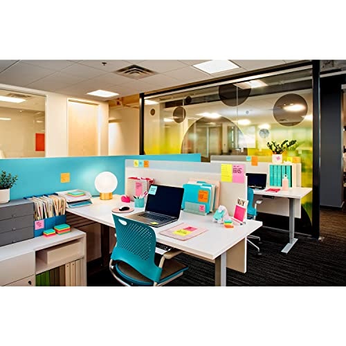 Post-it Super Sticky Notes, 3x3 in, 24 Pads, 2x the Sticking Power, Supernova Neons, Bright Colors, Recyclable - Image 5