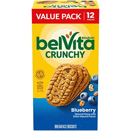 belVita Blueberry Breakfast Biscuits, Value Pack, 12 Packs (4 Biscuits Per Pack) - Image 1