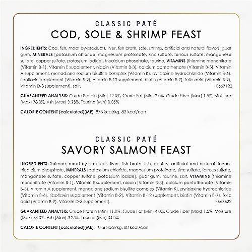 Purina Fancy Feast Seafood Classic Pate Collection Grain Free Wet Cat Food Variety Pack - (Pack of 30) 3 oz. Cans - Image 8