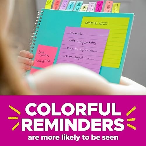Post-it Super Sticky Notes, 3x3 in, 24 Pads, 2x the Sticking Power, Supernova Neons, Bright Colors, Recyclable - Image 14