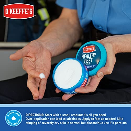 O'Keeffe's for Healthy Feet Foot Cream, Guaranteed Relief for Extremely Dry, Cracked Feet, Instantly Boosts Moisture Levels, 3.2 Ounce Jar, (Pack of 1) - Image 2
