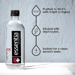 Essentia Bottled Water LLC, Ionized Alkaline Water; 99.9% Pure, Infused with Electrolytes, 9.5 pH or Higher a Clean, Smooth Taste, 20 Fl Oz (Pack of 24) - Image 5