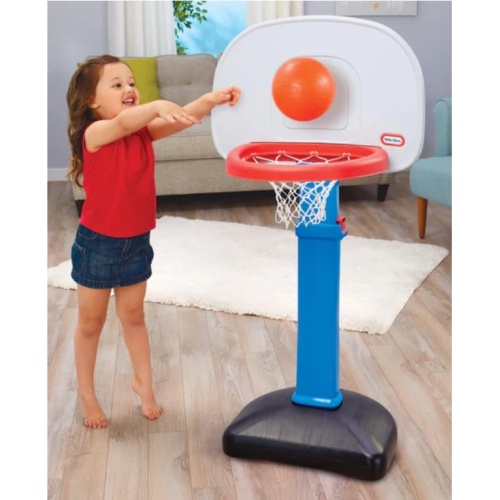 Little Tikes Easy Score Basketball Set, Blue, 3 Balls - Amazon Exclusive, 23.75 x 22 x 61 inches - Image 3