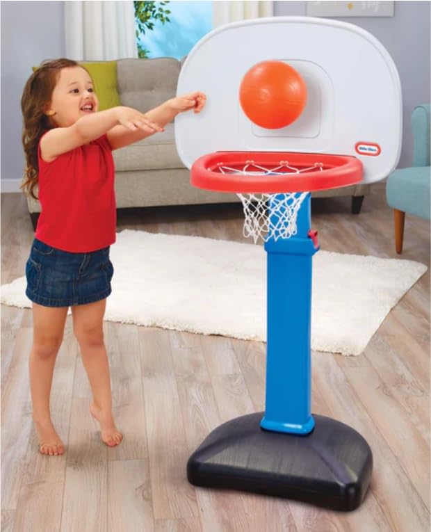 Little Tikes Easy Score Basketball Set, Blue, 3 Balls - Amazon Exclusive, 23.75 x 22 x 61 inches - Image 3
