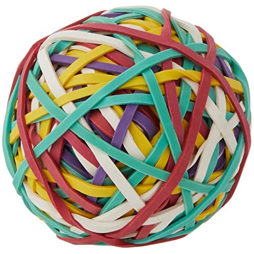 U Brands Ball Of Rubber Bands, Assorted Colors - Image 1