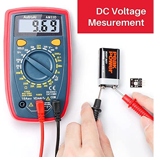 AstroAI Multimeter Tester 2000 Counts Digital Multimeter with DC AC Voltmeter and Ohm Volt Amp Meter ; Measures Voltage, Current, Resistance; Tests Live Wire, Continuity - Image 8