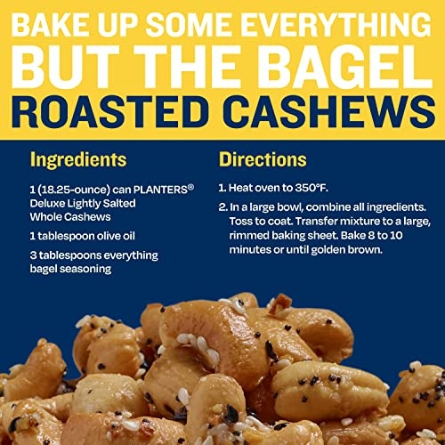 PLANTERS Deluxe Lightly Salted Whole Cashews, Party Snacks, Plant-Based Protein, Quick Snack for Adults, After School Snack, Roasted Cashew, Flavored with Sea Salt, Kosher, 1lb 2.25oz Canister - Image 4