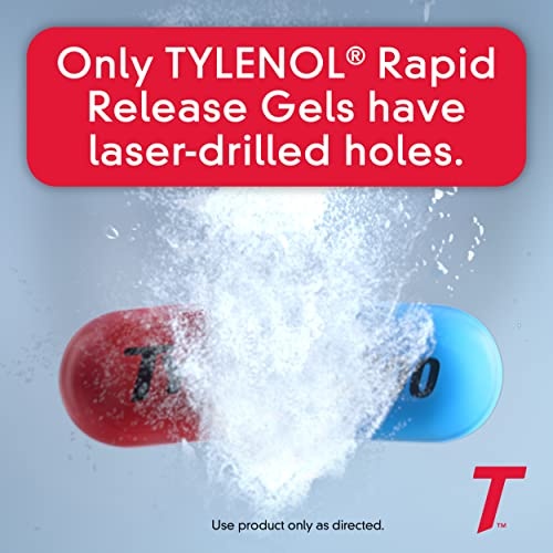 Tylenol Extra Strength Acetaminophen Rapid Release Gels, Pain Reliever & Fever Reducer, 100 ct - Image 15