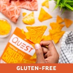Quest Nutrition Tortilla Style Protein Chips, Low Carb, Nacho Cheese 1.1 Ounce (Pack of 12) - Image 4