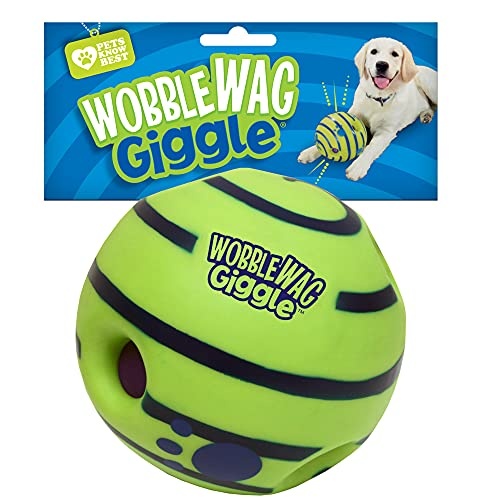 Wobble Wag Giggle Ball, Interactive Dog Toy, Fun Giggle Sounds When Rolled or Shaken, Pets Know Best, As Seen On TV - Image 1