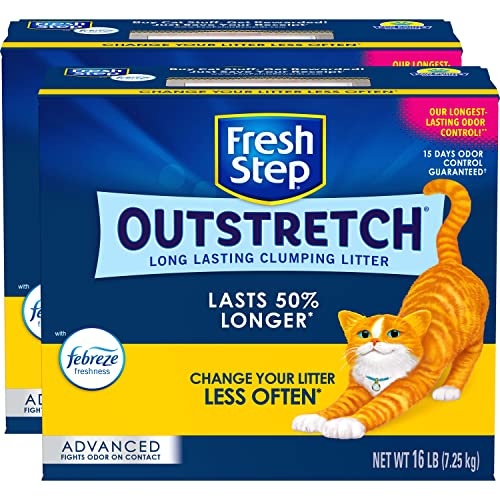 Fresh Step Advanced Clumping Cat Litter, Outstretch, Extra Large, 32 lbs total (2 Pack of 16lb Boxes) - Image 1