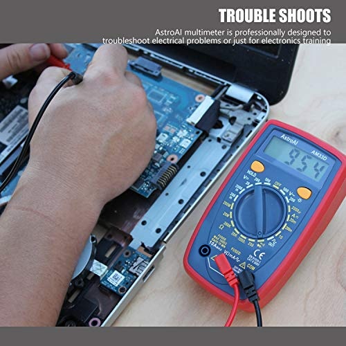 AstroAI Multimeter Tester 2000 Counts Digital Multimeter with DC AC Voltmeter and Ohm Volt Amp Meter ; Measures Voltage, Current, Resistance; Tests Live Wire, Continuity - Image 5