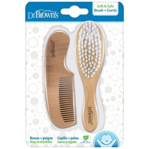 Dr. Brown's Soft and Safe Baby Brush + Comb - Image 1