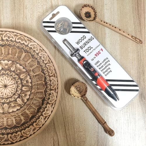 Wood Burning kit, Professional WoodBurning Pen Tool, DIY Creative Tools,Wood Burner for Embossing/Carving/Pyrography，Suitable for Beginners,Adults (orange) - Image 2