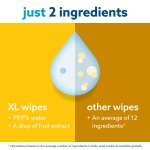 WaterWipes Plastic-Free XL Bathing Wipes for Toddlers & Babies, 99.9% Water Based Wipes, Unscented & Hypoallergenic for Sensitive Skin, 192 Count (12 pack), Packaging May Vary - Image 5